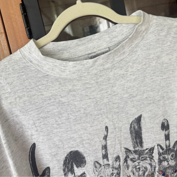 Vintage 1993 Cats embellished tee tshirt loft short sleeve graphic single stitch - Picture 6 of 13